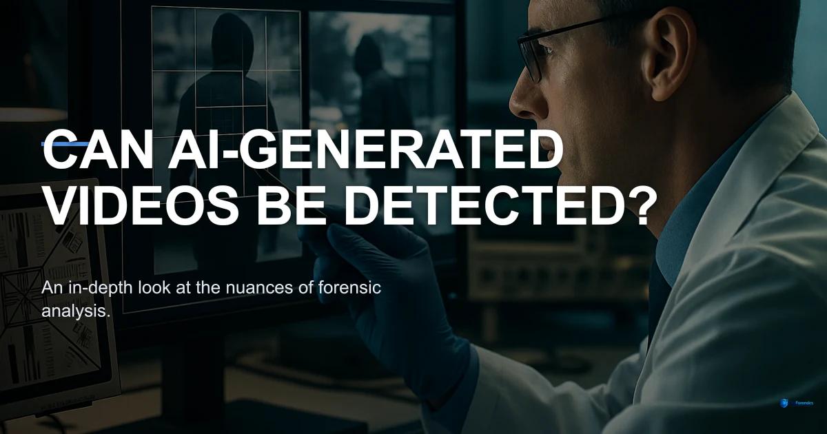 Can AI Generated Videos Be Detected?