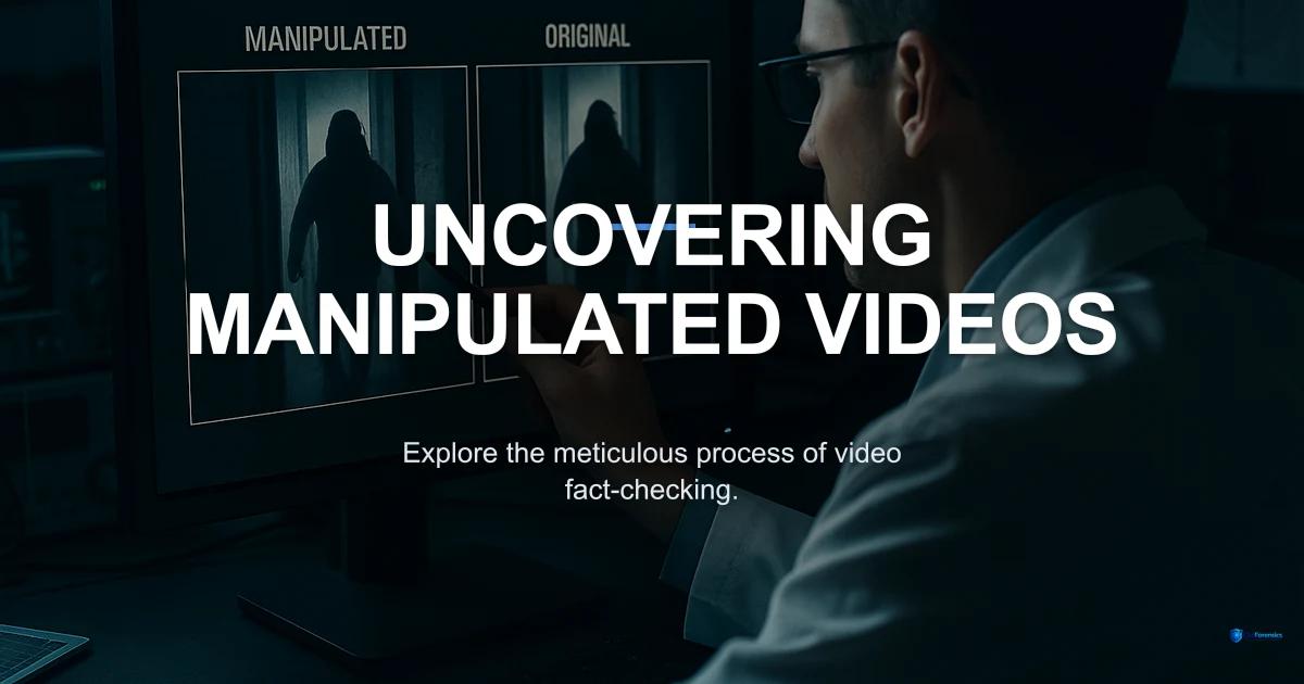 How Fact Checkers Detect Manipulated Videos