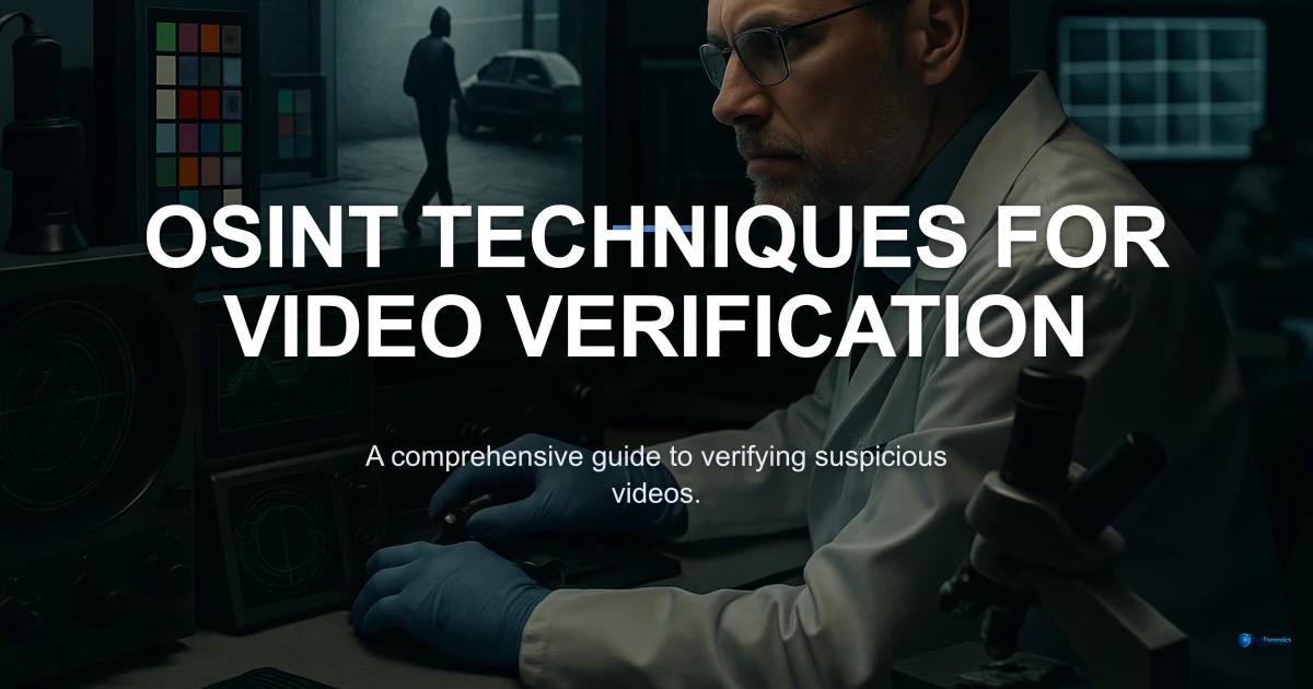 OSINT Techniques for Verifying Suspicious Videos