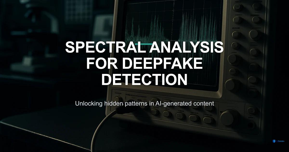 Spectral Analysis in Deepfake Detection