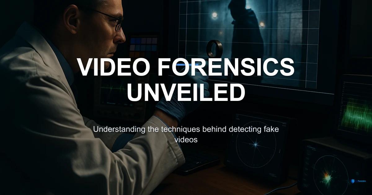 Video Forensics Explained: How Experts Detect Fake Videos